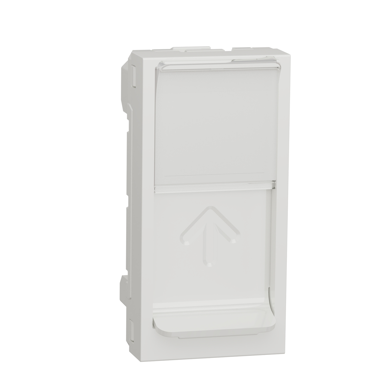 RJ45 накладка, 1 модуль, біла, Unica New