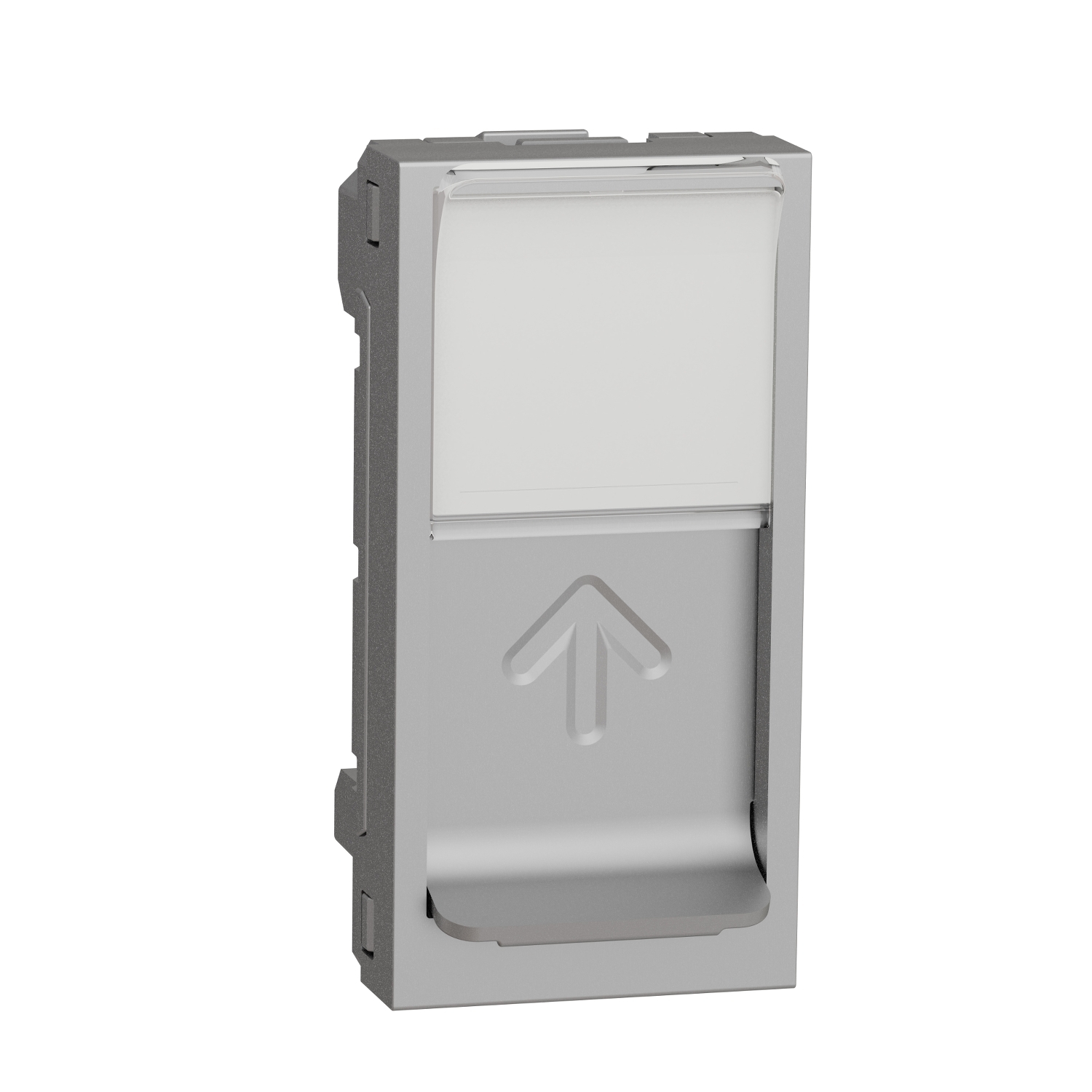 RJ45 накладка, 1 модуль, алюміній, Unica New