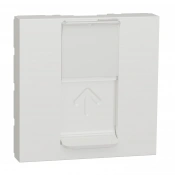RJ45 накладка, 2 модуль, белая, Unica New img