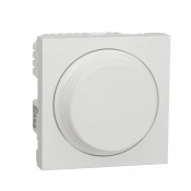 Универсальный поворотный диммер для LED ламп Wiser, белый, Unica New img