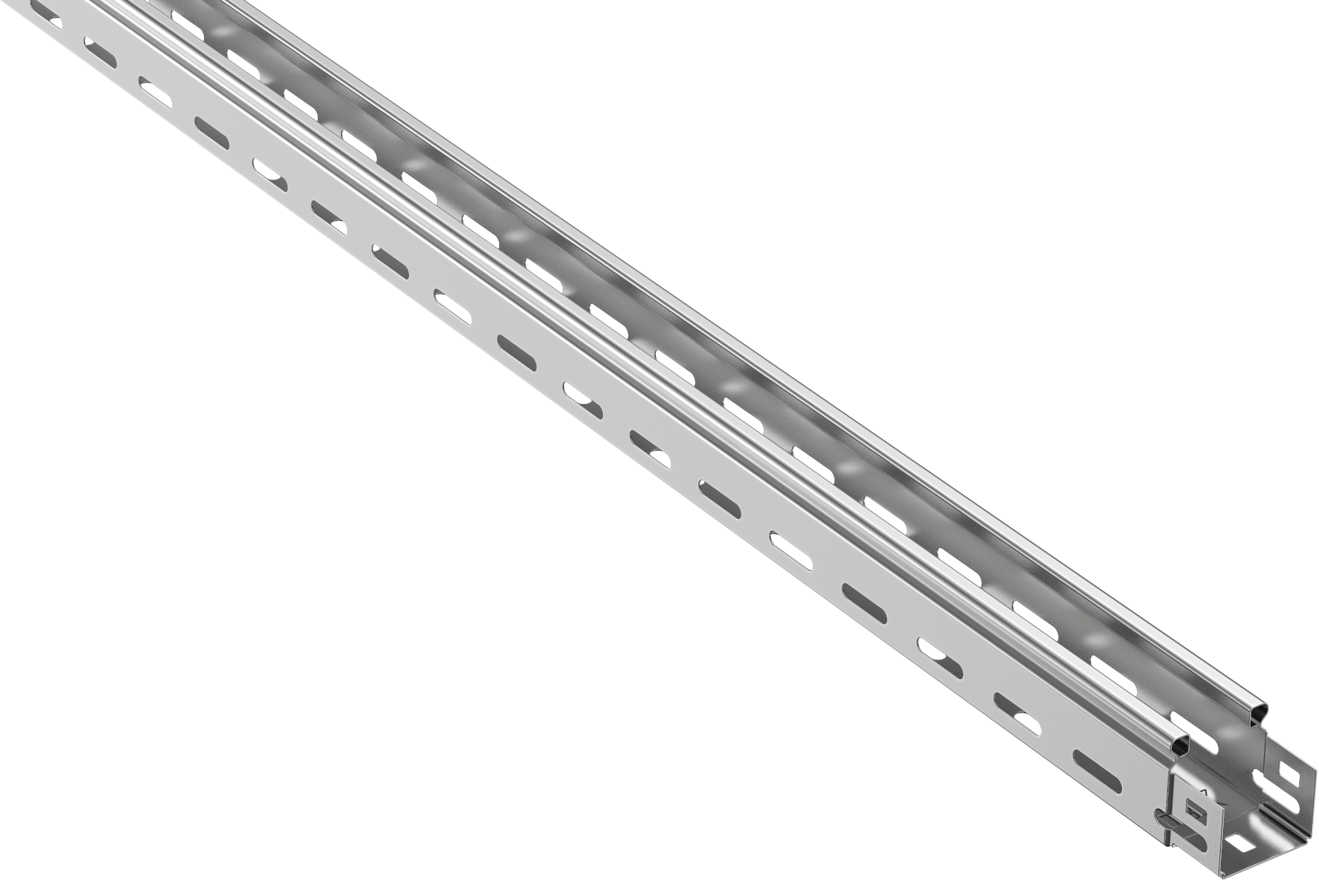 Лоток перфорований фарбований 50х50х3000 RAL 9016 (глянець) IEK (з)